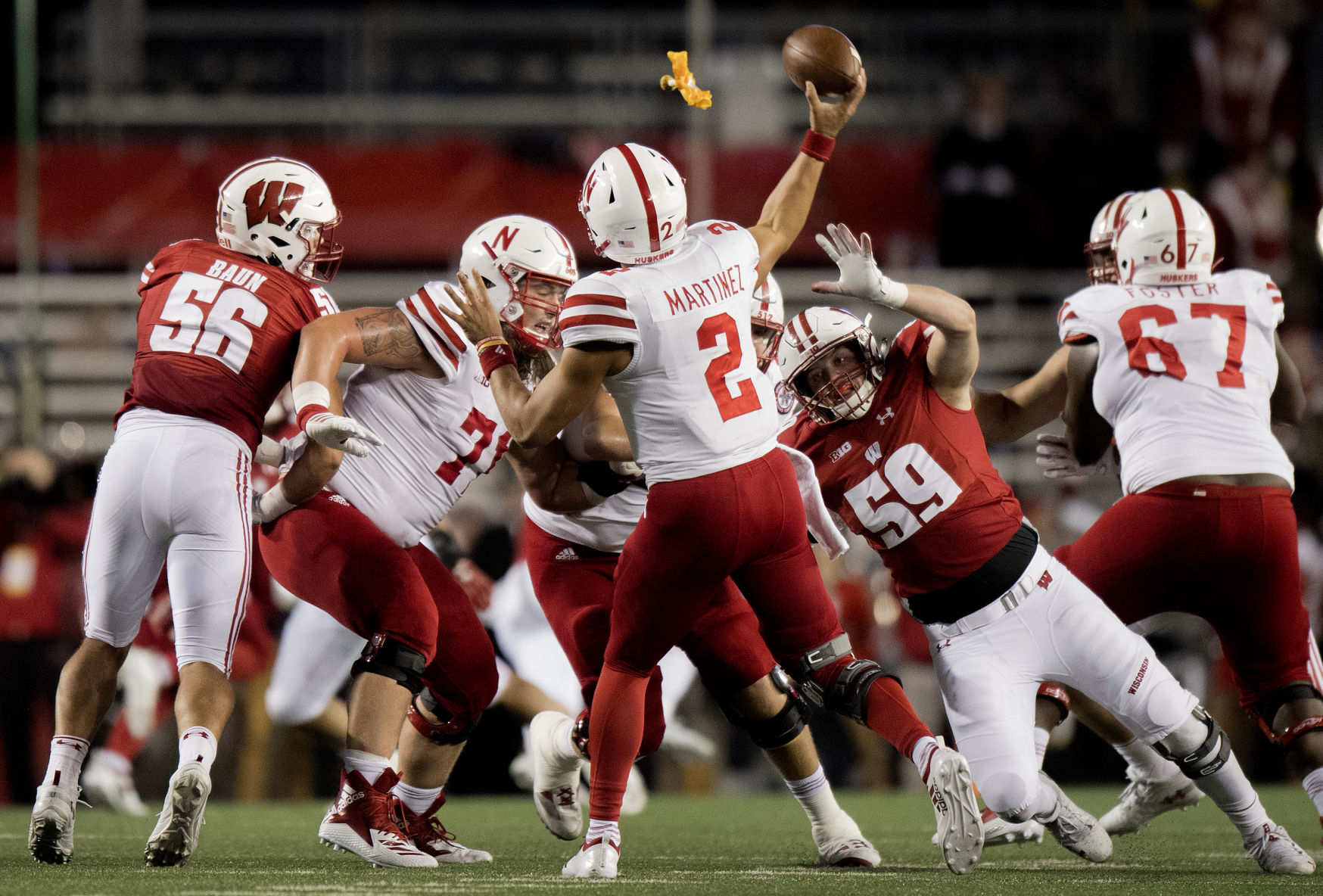 Nebraska vs. Wisconsin, college football, 10.6.18